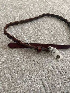 American Eagle Outfitters Braided Leather Belt - Brown
